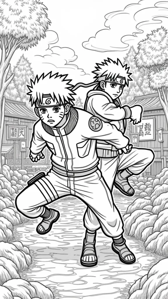 naruto sasuke coloring pages